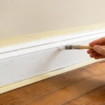 Touch up trim and baseboards